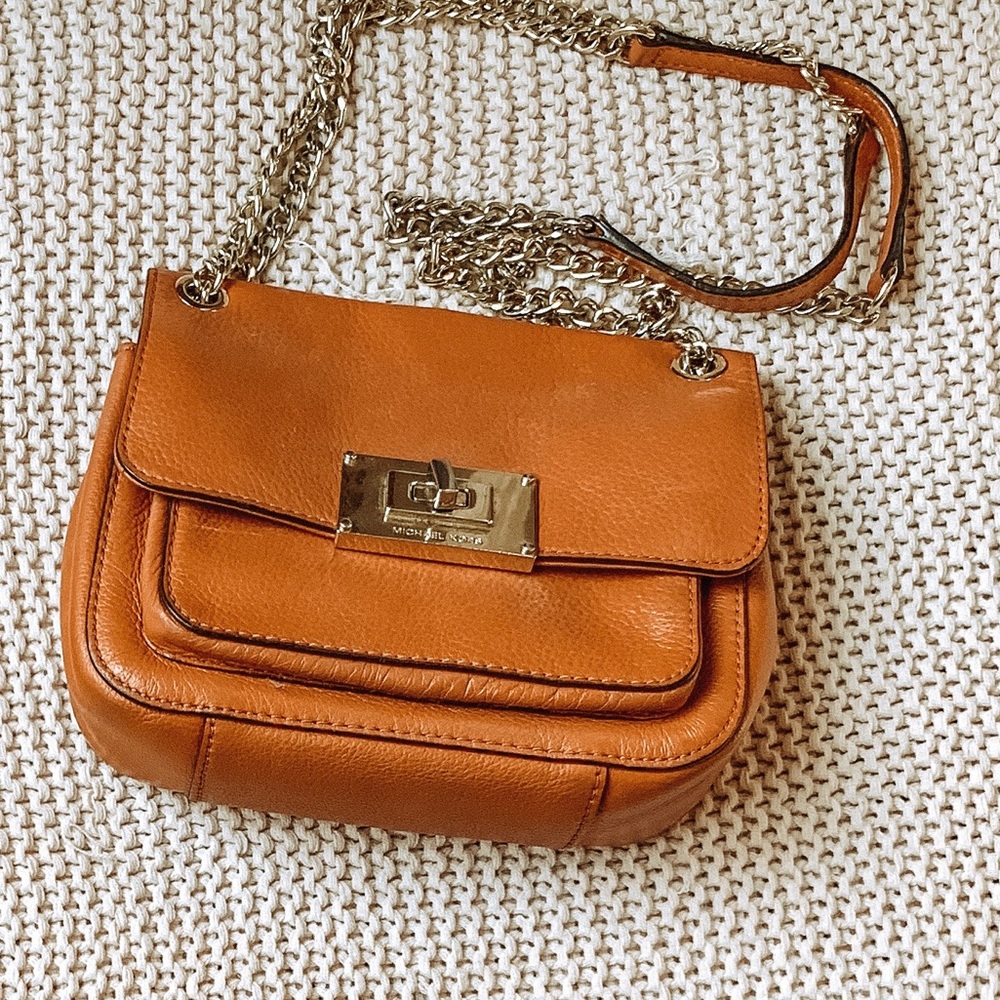Orange Michael Kors bag